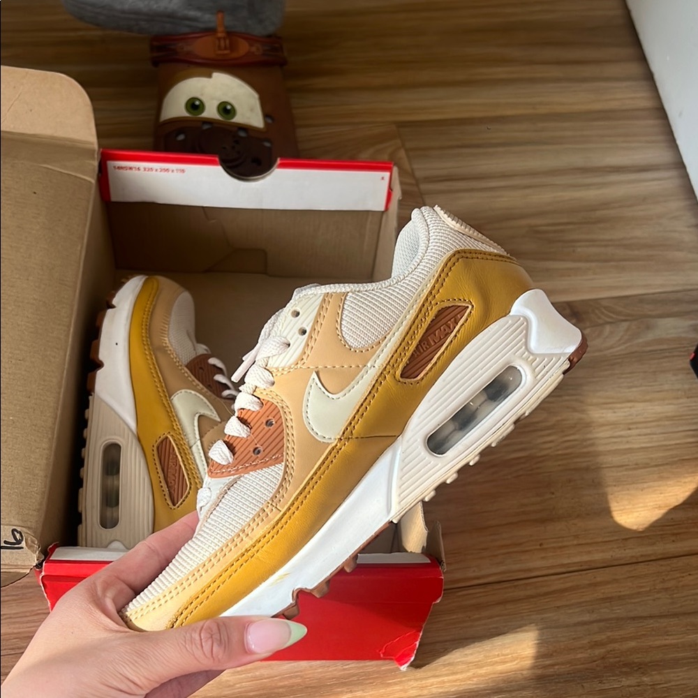 Nike Women's Air Max Sneakers - Yellow and Cream